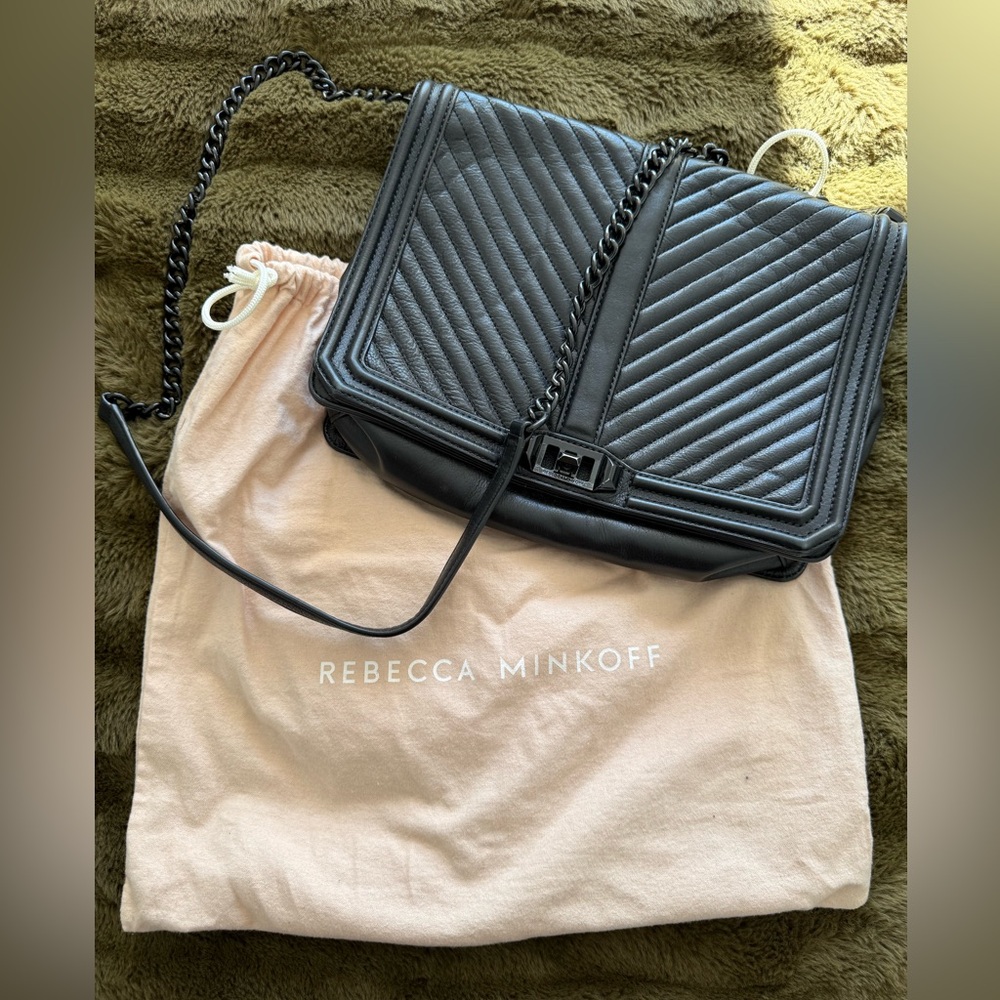 Rebecca Minkoff Black Quilted Crossbody Bag